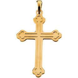 14K Yellow Gold Cross Pendantyellow 