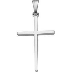 14K White Gold Cross Pendantwhite 