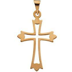 14K Yellow Gold Cross Pendantyellow 