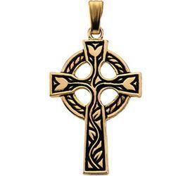 Yellow Gold Filled Cross Pendantyellow 