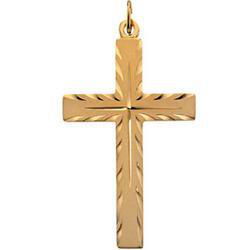 Yellow Gold Filled Cross Pendantyellow 