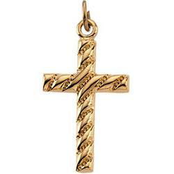 Yellow Gold Filled Cross Pendantyellow 