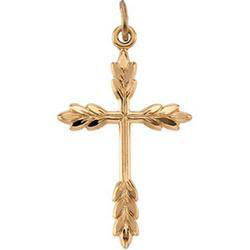 Yellow Gold Filled Cross Pendantyellow 