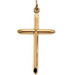 Yellow Gold Filled Cross Pendantyellow 