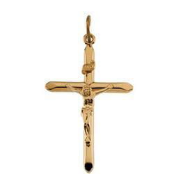 Yellow Gold Filled Crucifix Pendantyellow 