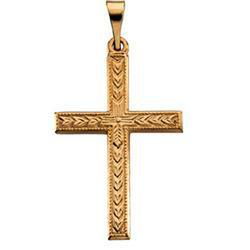 14K Yellow Gold Cross Pendantyellow 