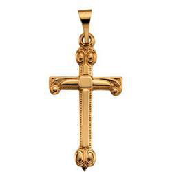 14K Yellow Gold Cross Pendantyellow 