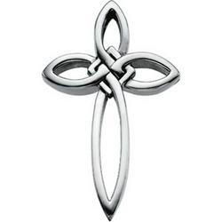 14K White Gold Cross Pendantwhite 
