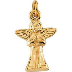 14K Yellow Gold Praying Angel Pendantyellow 