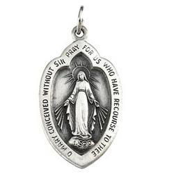 Sterling Silver Miraculous Medalsterling 