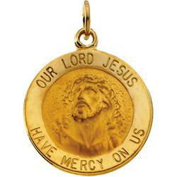 14K Yellow Gold Our Lord Jesus Medalyellow 