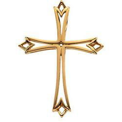 14K Yellow Gold Cross Pendantyellow 