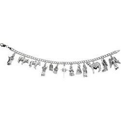 Sterling Silver Nativity Bracelet - 7.50 Inchessterling 