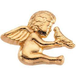 14K Yellow Gold Angel With Holy Spirit Lapel Pinyellow 