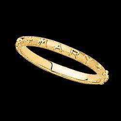 14K Yellow Gold Jesus, Mary, & Joseph Ringyellow 