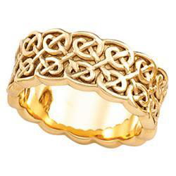 14K White Gold Fancy Bandwhite 