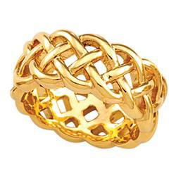 14K White Gold Celtic Wedding Bandwhite 