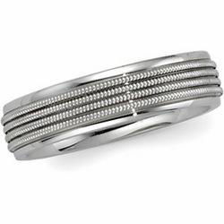 14K White Gold Design Bandwhite 