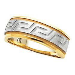 14K Two Tone Gold Bridal Tapered Duotwo 