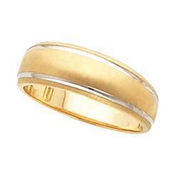 14K Yellow Gold Tapered Design Bandyellow 