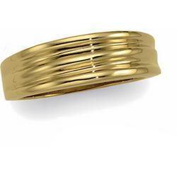 14K Yellow Gold Fancy Band Ringyellow 
