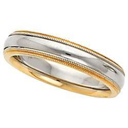 14K Two Tone Gold Design Bandtwo 