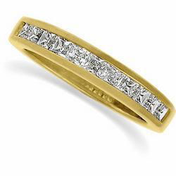 14K Yellow Gold Diamond Anniversary Band Ringyellow 