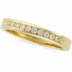 14K Yellow Gold Diamond Band Ringyellow 