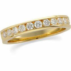 14K Yellow Gold Diamond Band Ringyellow 