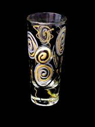 Royal Balloons Design - Hand Painted - Collectible Shooter Glass - 1.5 oz.royal 