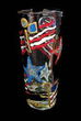 Stars & Stripes Design - Hand Painted - Collectible Shooter Glass - 1.5 oz.