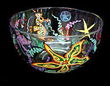 Stars of the Sea Design - Hand Painted - Serving Bowl - 6 inch diameter