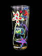 Stars of the Sea Design - Hand Painted - Collectible Shooter Glass - 1.5 oz.