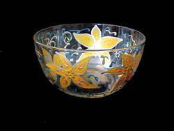 Sunflower Majesty Design - Hand Painted - Serving Bowl - 6 inch diametersunflower 