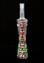 Totem Poles Design - Hand Painted - All PurposeV Bottle - 16 oz.with pour spouttotem 