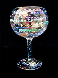 Under the Sea Design - Hand Painted - Goblet - 12.5 oz.sea 