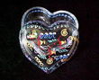 Under the Sea Design - Hand Painted - Heart Shaped Box - 2 pieces - 4.5 inch diameter