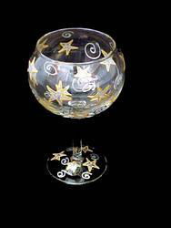 Wishing on the Stars Design - Hand Painted - Goblet - 12.5 oz.wishing 