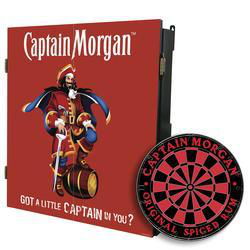 CAPTAIN MORGAN DART BOARD CABINET SETcaptain 