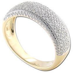 14K Yellow Gold Diamond Band Ringyellow 