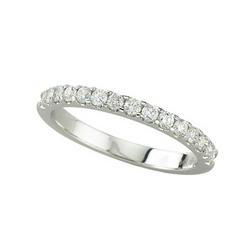 14K White Gold Diamond Band Ringwhite 
