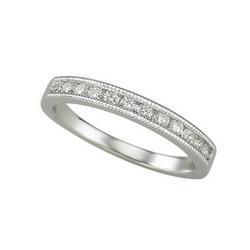 14K White Gold Round Diamond Band Ring (0.33 ctw)white 