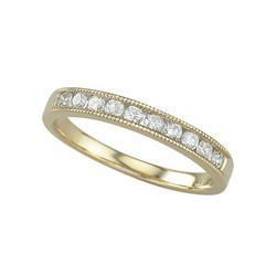 14K Yellow Gold Round Diamond Band Ring (0.33 ctw)yellow 