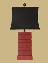 LACQUER VASE LAMP L/14BBK 9.5'lacquer 