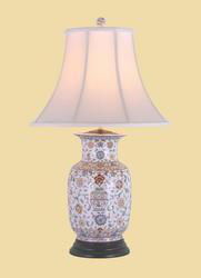 FLORAL VASE LAMP B/18MOW 11.5'floral 