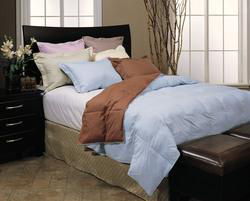 Chocolate-Blue F/Q Reversible Setchocolate 