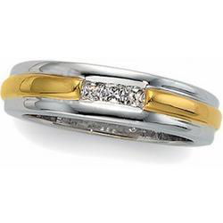 14K Yellow Gold Diamond Wedding Band Ringyellow 