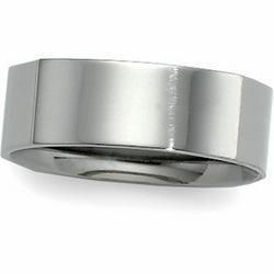 Titanium Square Comfort Fit Band - 6mmtitanium 