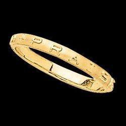 14K Yellow Gold Praise The Lord Ringyellow 