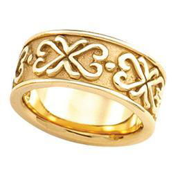 14K Yellow Gold Fancy Bandyellow 